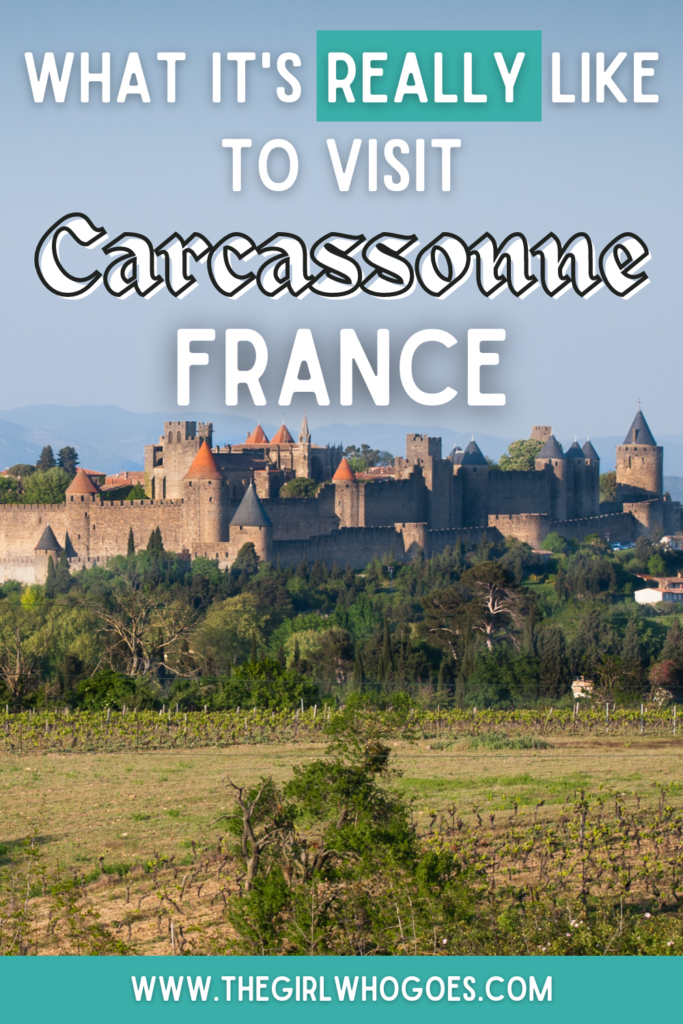 visit carcassonne - pin